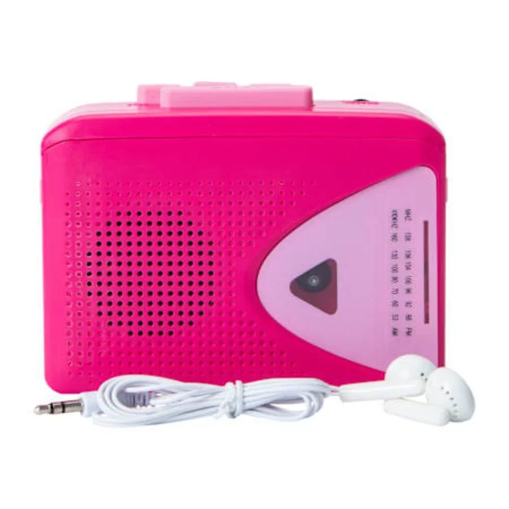 Portable Cassette Player & Earbuds